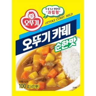 오뚜기카레 순한맛(100g) 실물 상품 이미지