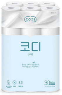 코디 순백 3겹(30롤) 실물 상품 이미지