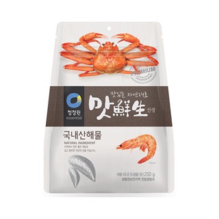 청정원 맛선생 국내산해물(250g) 실물 상품 이미지